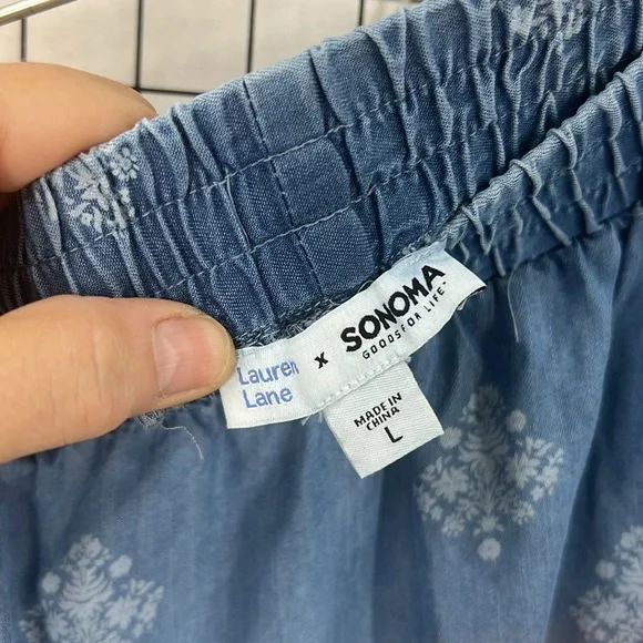 Sonoma Goods For Life x Lauren Lane Pull-On Tiered Skirt L - Picture 6 of 8